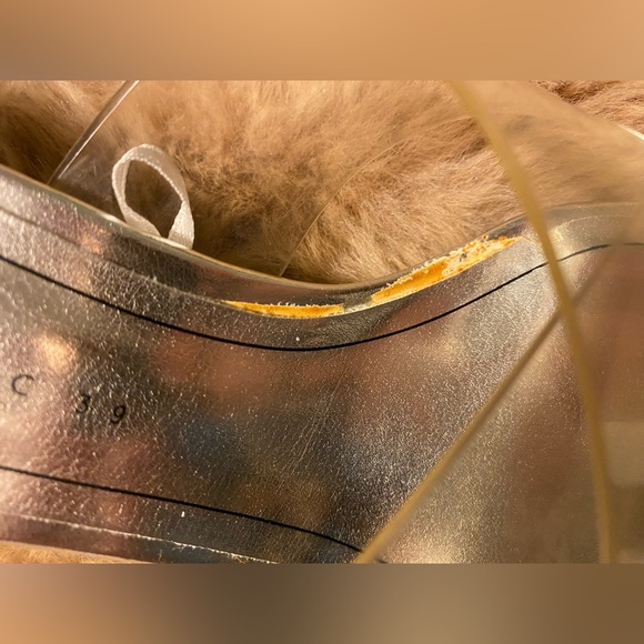 ZARA transparent criss-cross straps slide sandals with translucent heels 8.5 - Picture 6 of 6